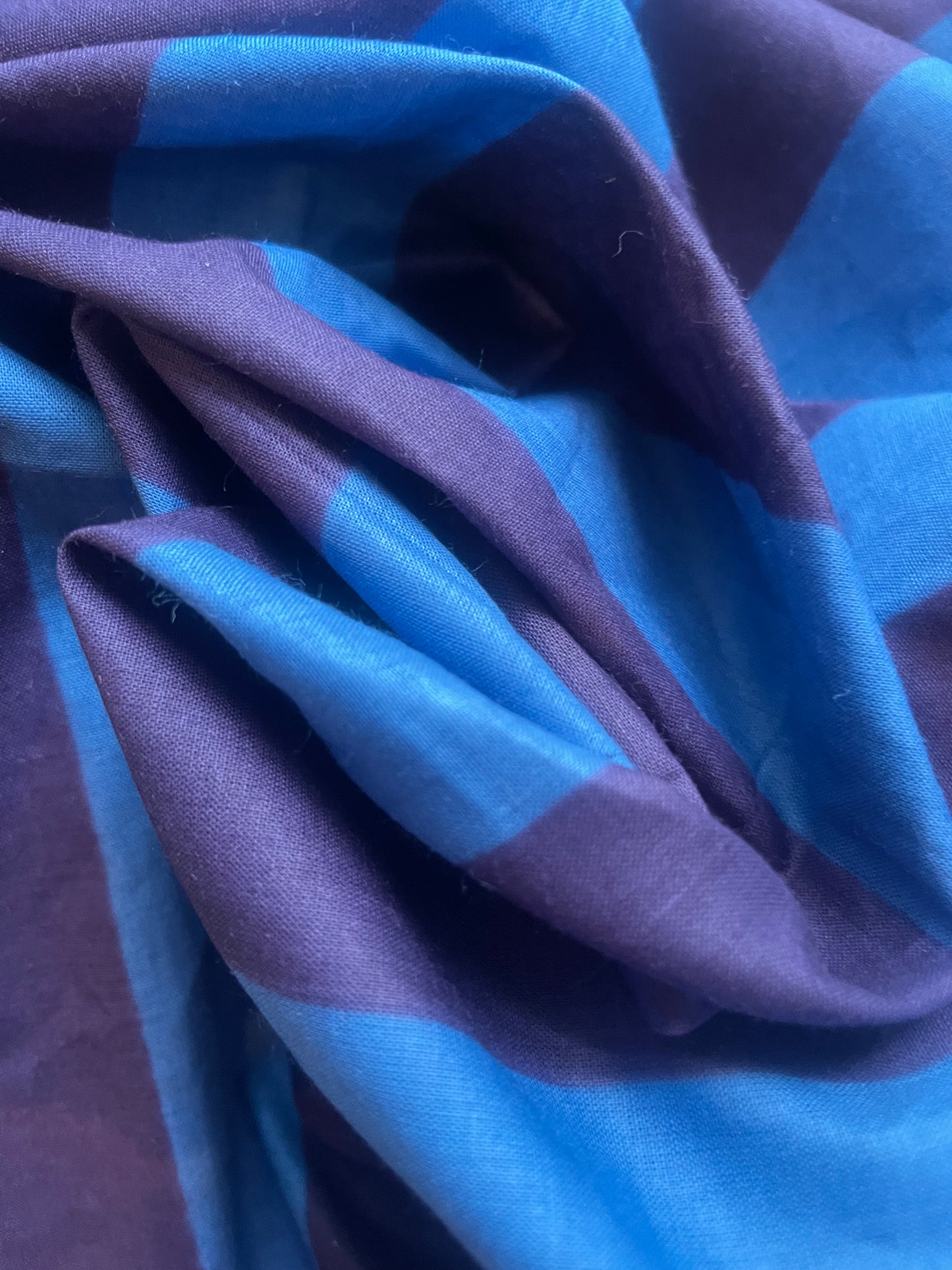 Striped Blue Cotton