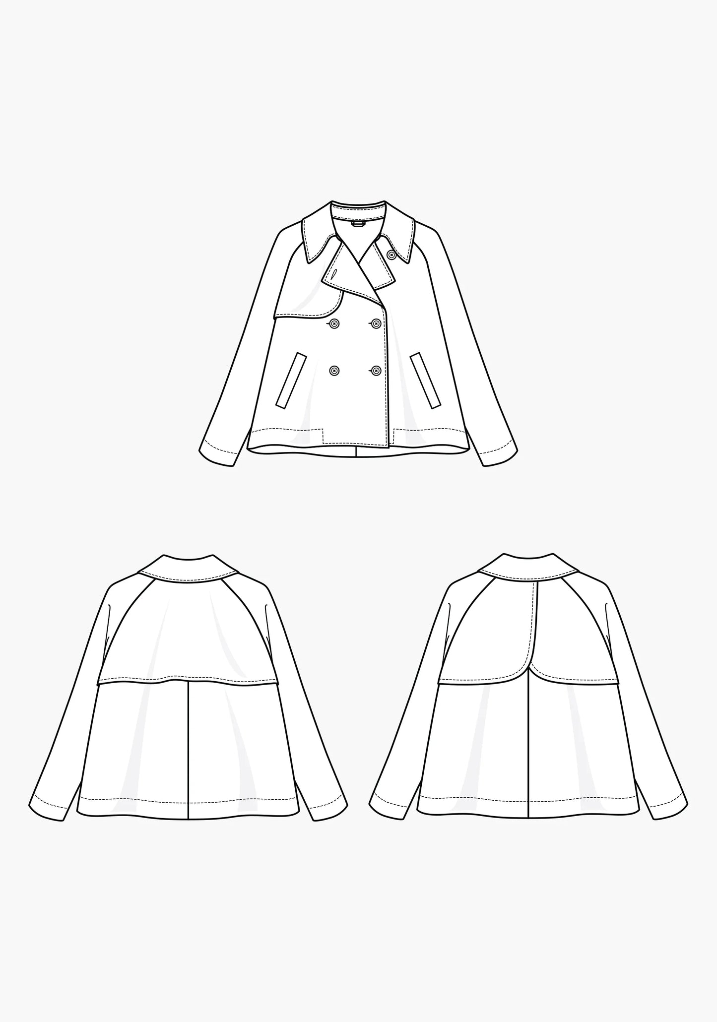Grainline Studio Cortland Trench Size 0-18