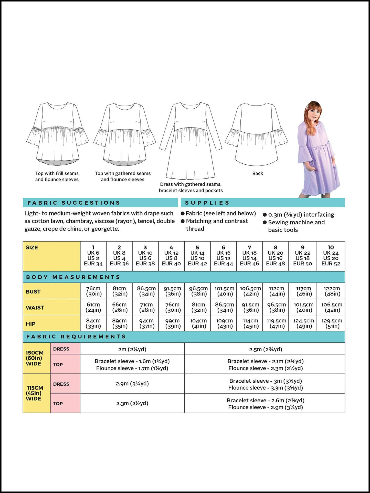 Tilly and the Buttons Indigo Top and Dress Sewing Pattern