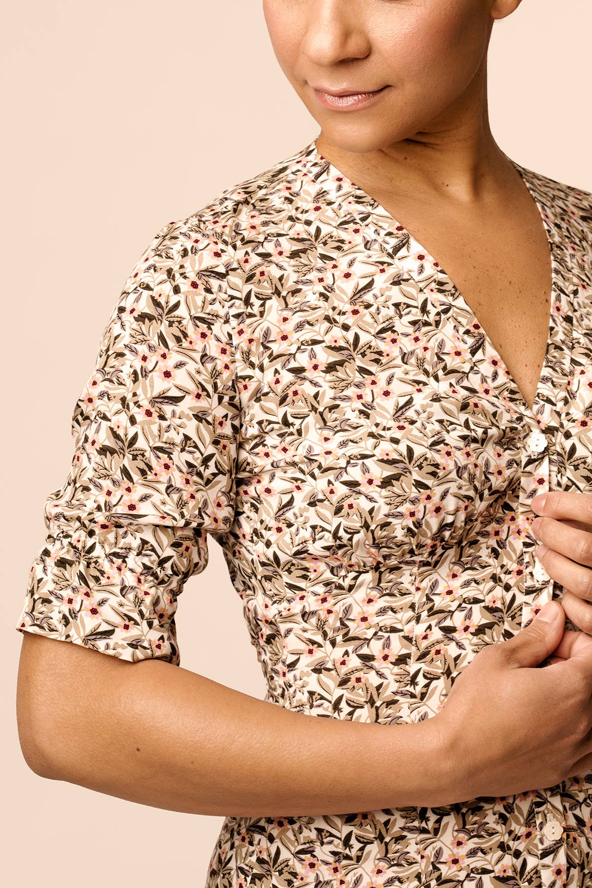 Taika Blouse Dress sewing pattern: Printed