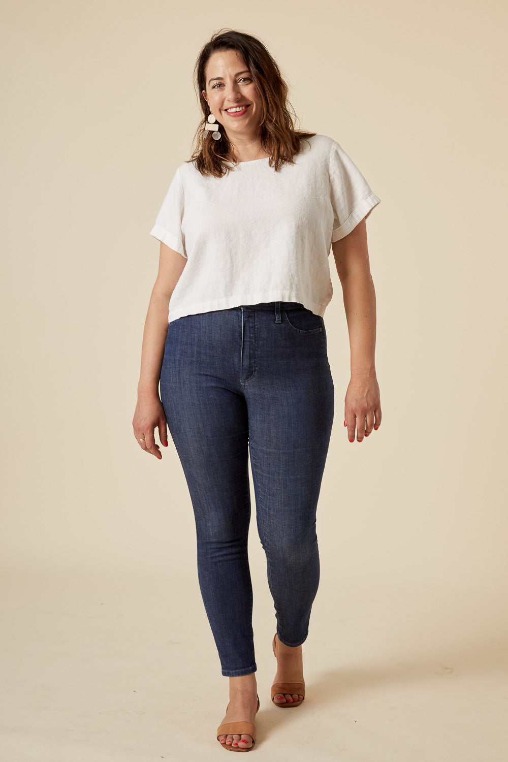 Closet Core Ginger Skinny Jeans Printed Pattern