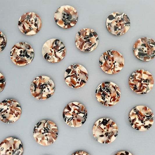 Granite Button Set 15mm Shirting Size