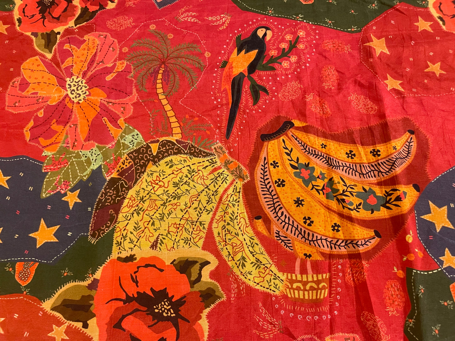 Red Jungle Print