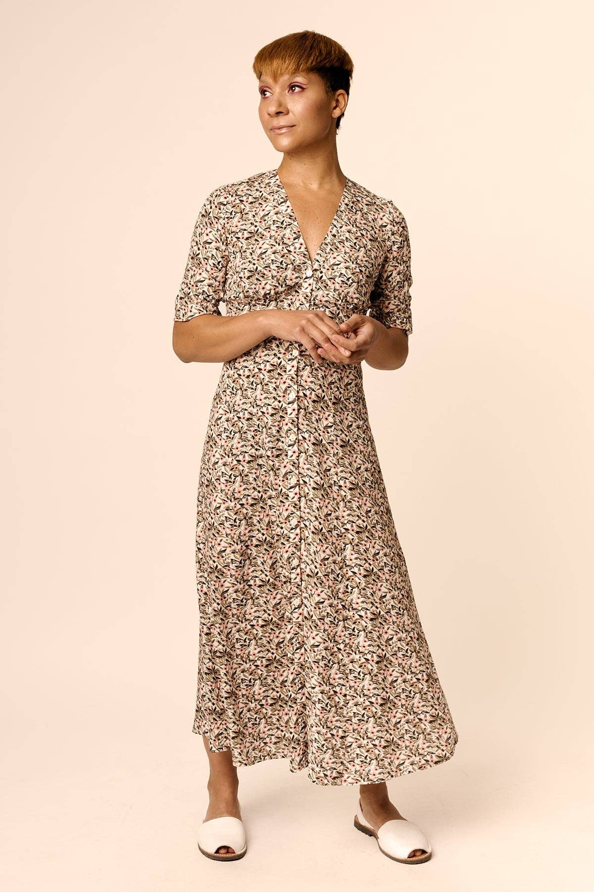 Taika Blouse Dress sewing pattern: Printed