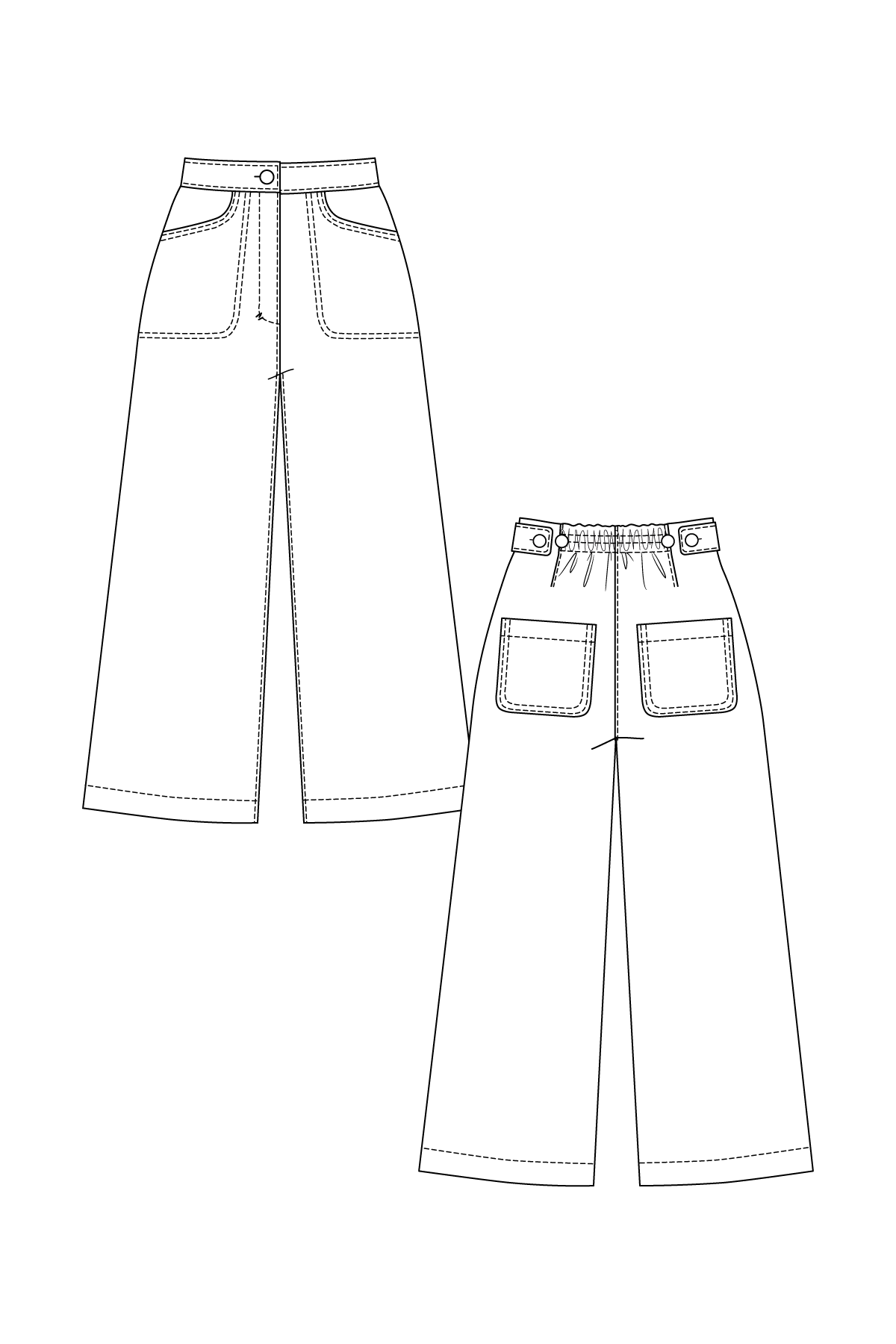 Aina Trousers & Culottes sewing pattern: Printed