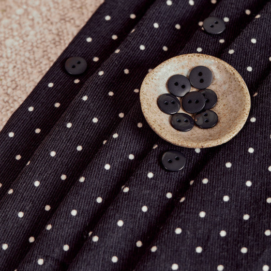 Polka Dot Fine Wale Corduroy Night Fabric