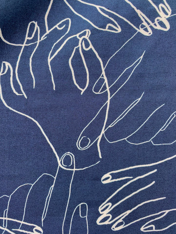 Hands On Midnight Rayon Challis