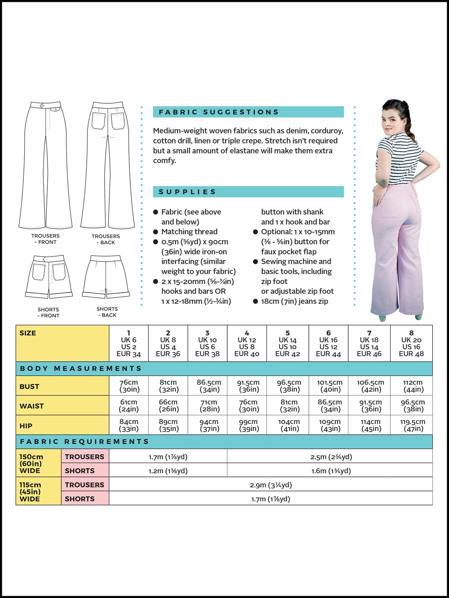 Tilly and the Buttons Jessa Trousers Sewing Pattern