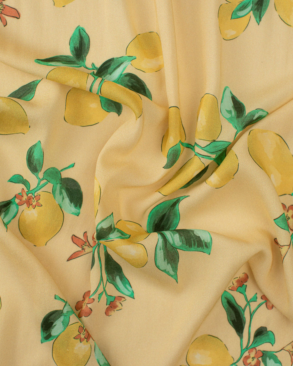 Lemon Rayon Challis