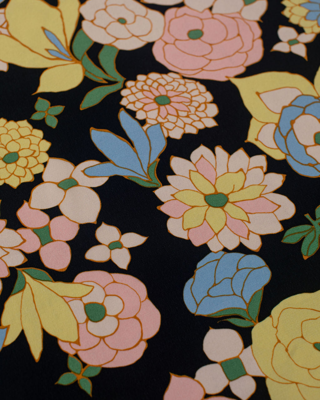 Floral Silk Crepe de Chine