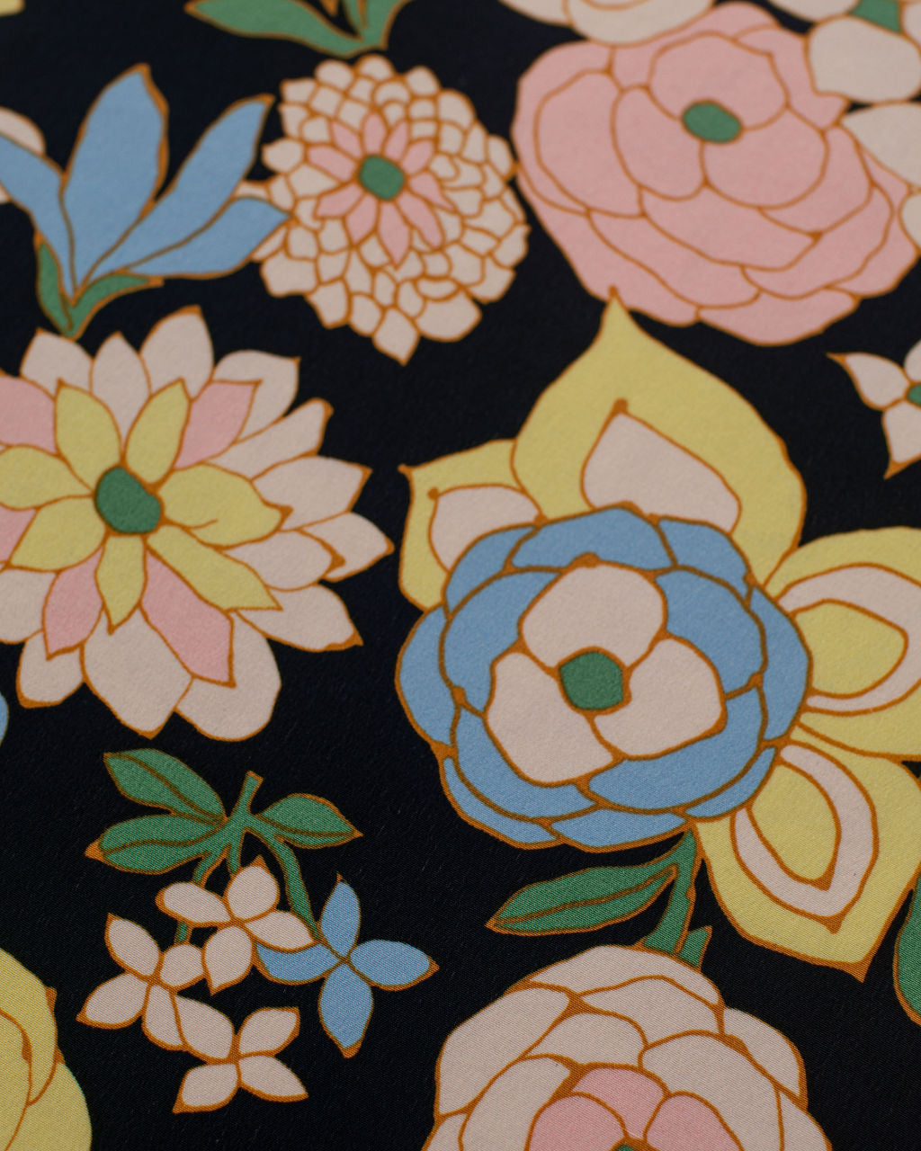 Floral Silk Crepe de Chine