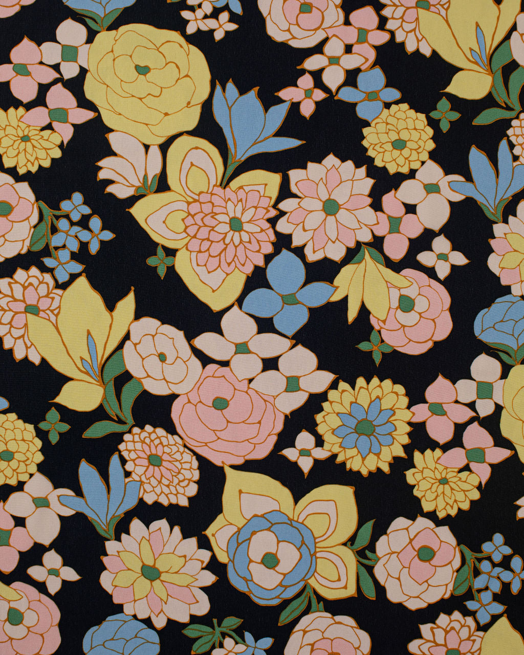 Floral Silk Crepe de Chine