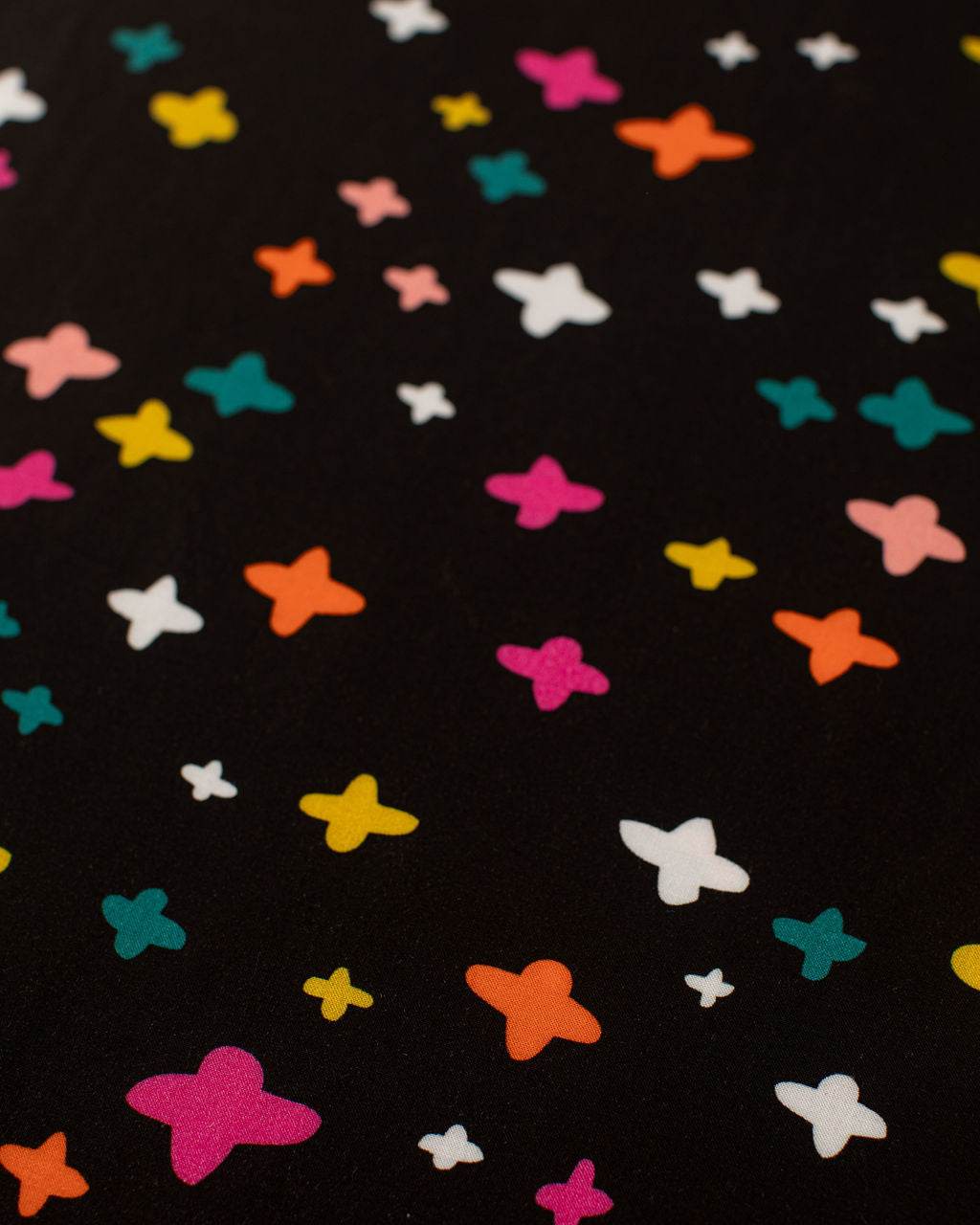 Koi Pond Print in Black Rayon