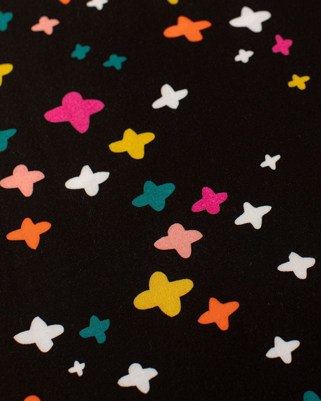 Koi Pond Print in Black Rayon