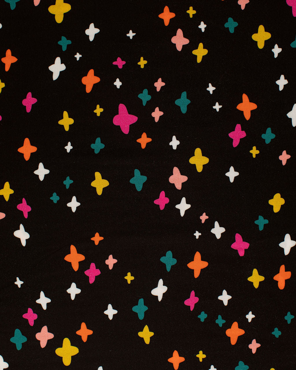 Koi Pond Print in Black Rayon