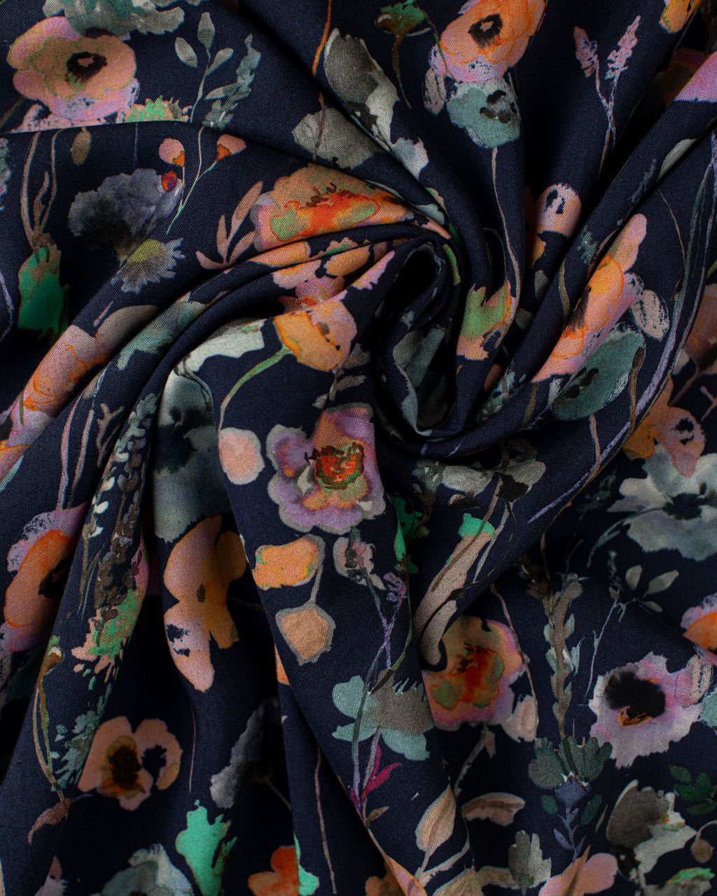 Blue Hues Floral Rayon