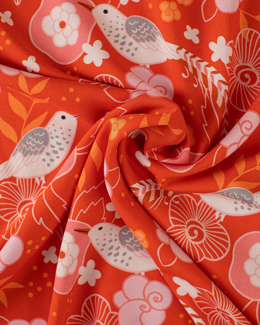 Ruby Star Society Bird Print Rayon